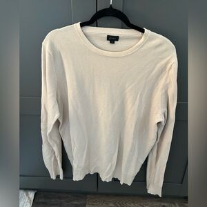 J crew beige long sleeve sweater L